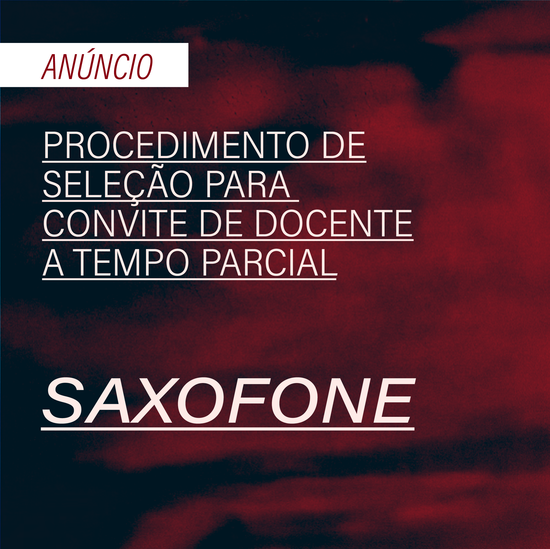 Abertura de Procedimento de Seleção para Convite de Docente a Tempo Parcial
