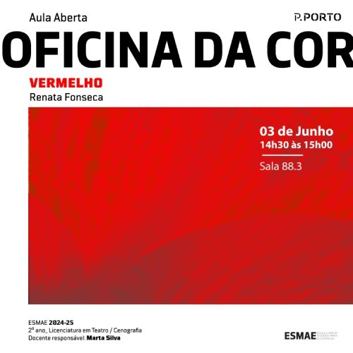 Aula Aberta: Oficina de Cor