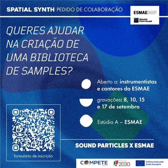 Call para gravações de Samples para o projeto Spatial Synth