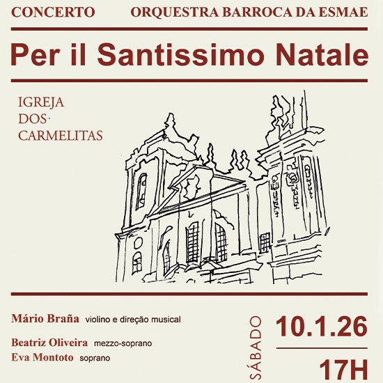 Orquestra Barroca da ESMAE em concerto na Igreja dos Carmelitas